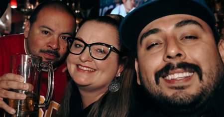 Customers enjoying themselves at Bottoms Up Tavern